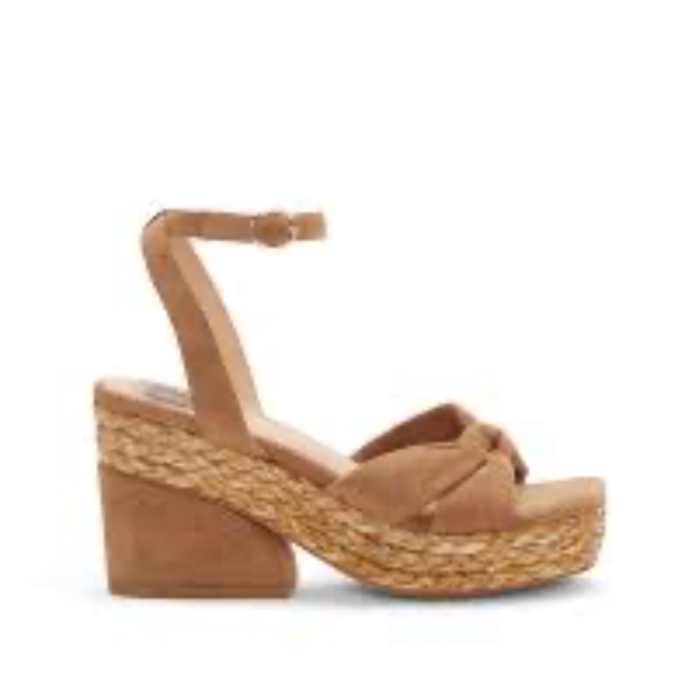 Vince Camuto Clarinna Camel Platform Sandal-Size 7